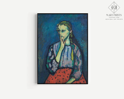 Alexej Von Jawlensky - Portrait de jeune fille | Art célèbre (disponible encadré à la main ou sans cadre)