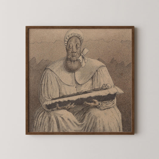 Alfred Kubin Surrealist Print: Symbolist Sketch Art, Monochrome Giclee