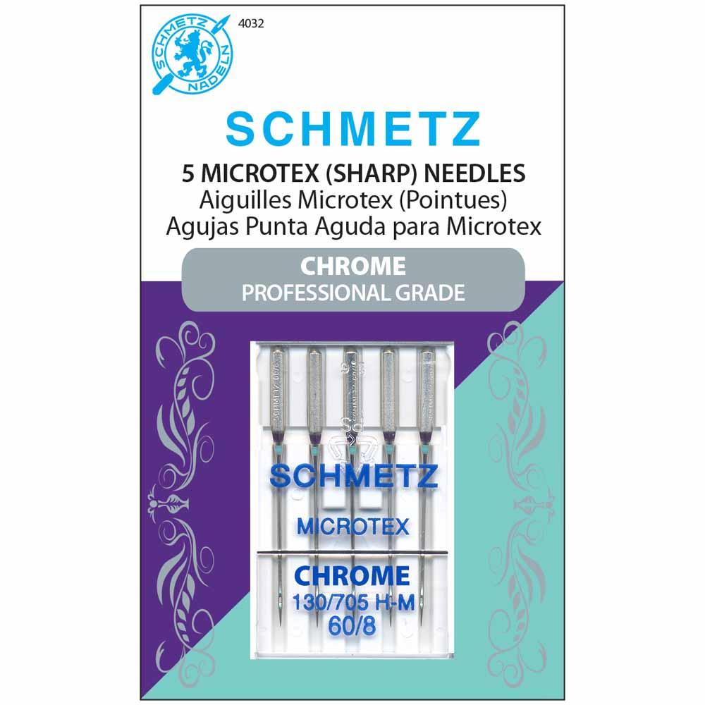 SCHMETZ #4032 Chrome Microtex - 60/08 - 5 pièces