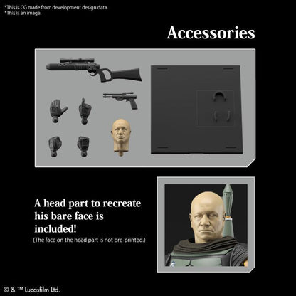 Maquette Le Mandalorien Boba Fett à l'échelle 1/12