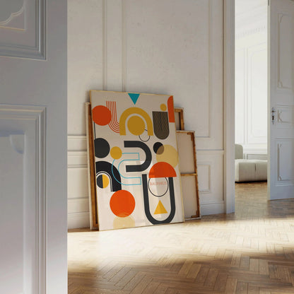 Bauhaus Art Print: Abstract Mid-Century Modern Giclee Print