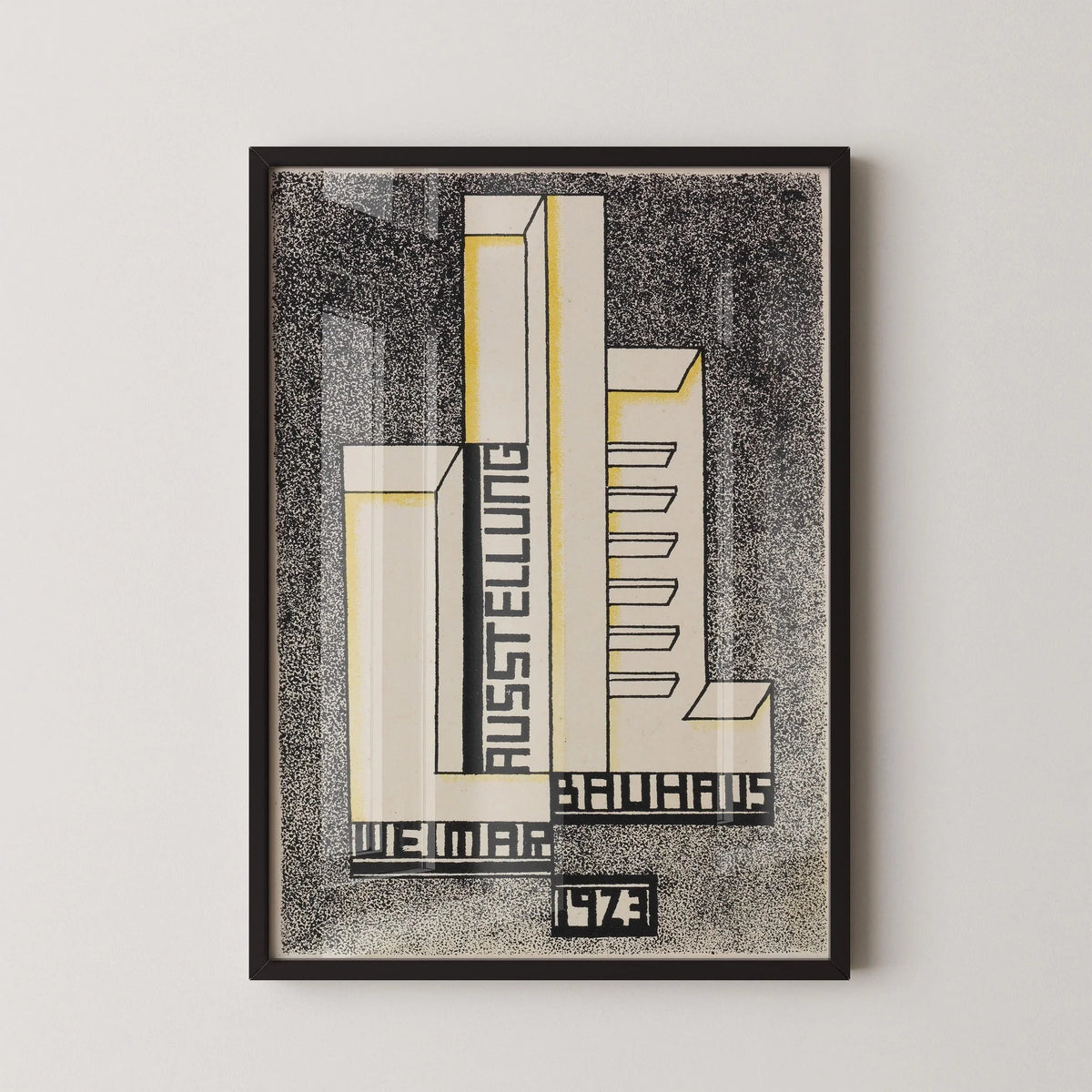 Bauhaus Weimar Ausstellung 1923 Poster PRINT | Vintage Neutral Mid-Century Modern Art Poster (available handframed)