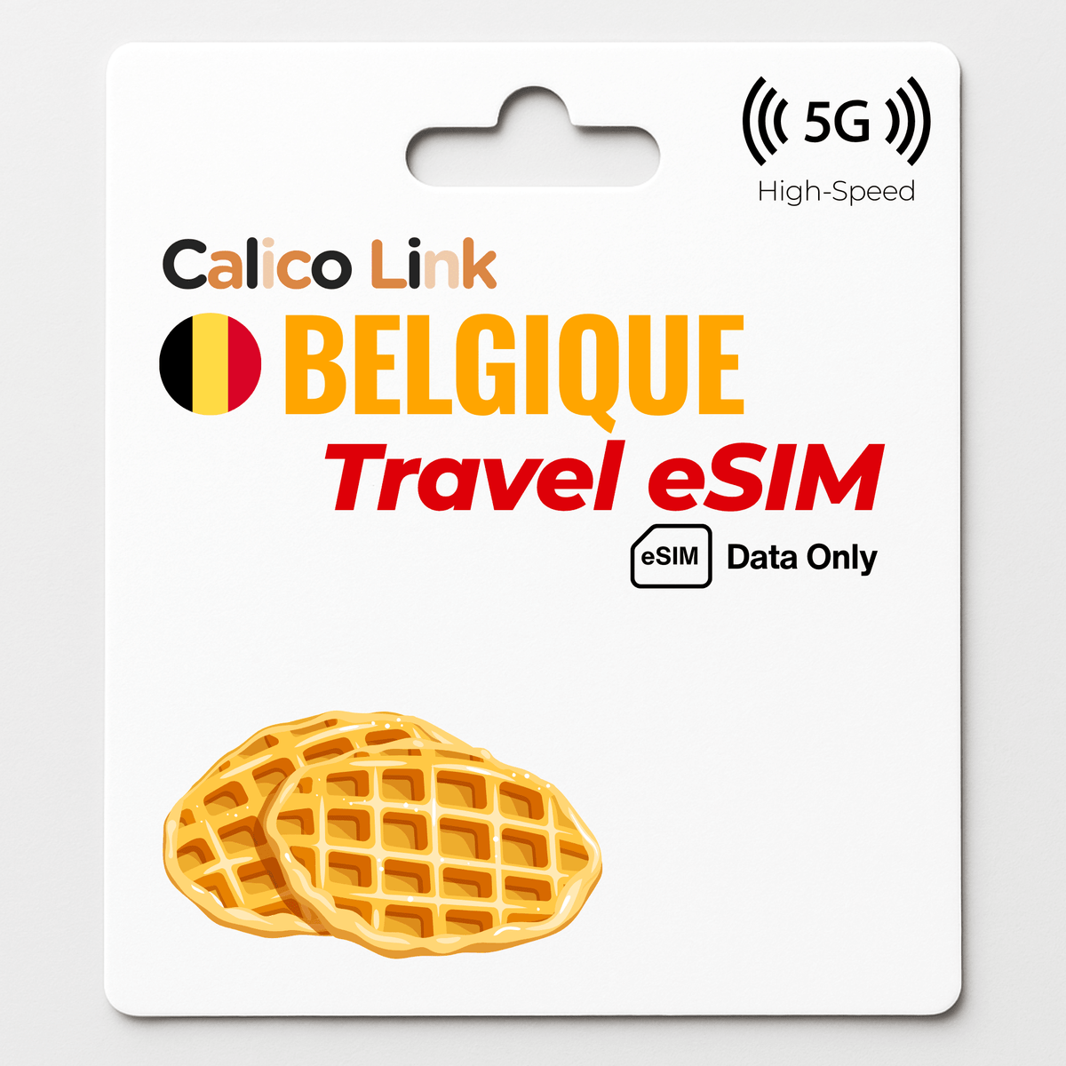 eSIM de voyage Belgique Données 5G