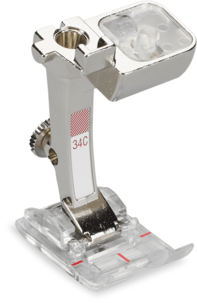 Pied presseur transparent pour marche arrière Bernina #34