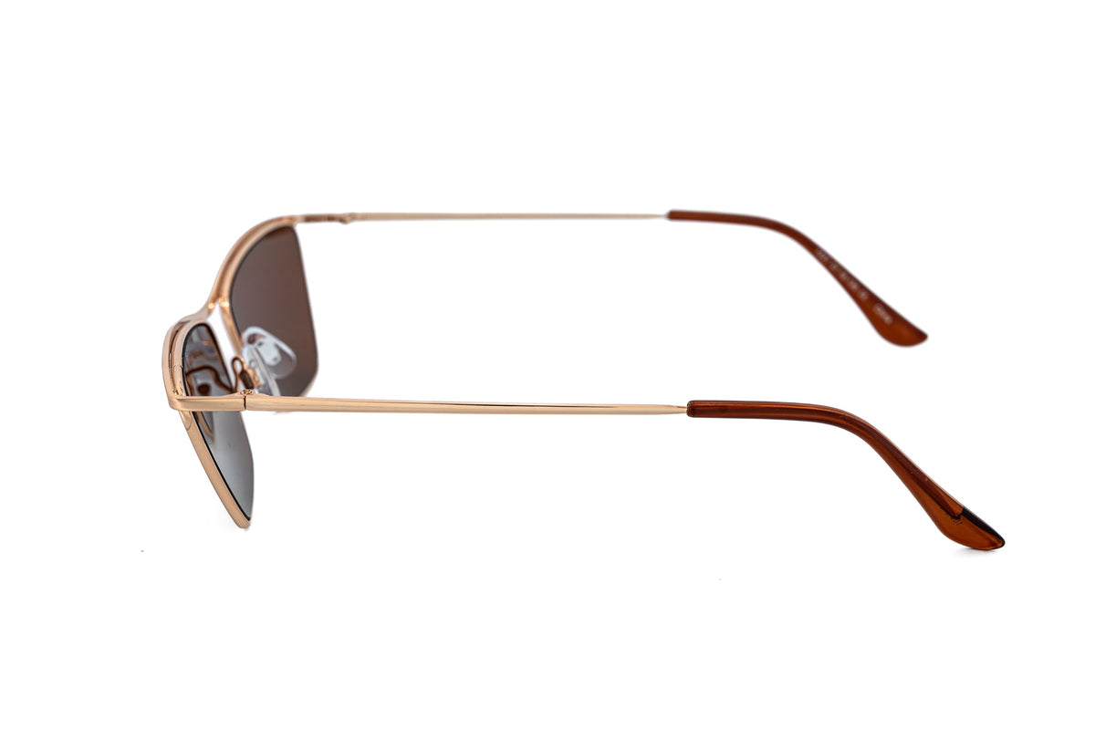 Boléro Luvonne — Slim Metal Cat-Eye Sunglasses