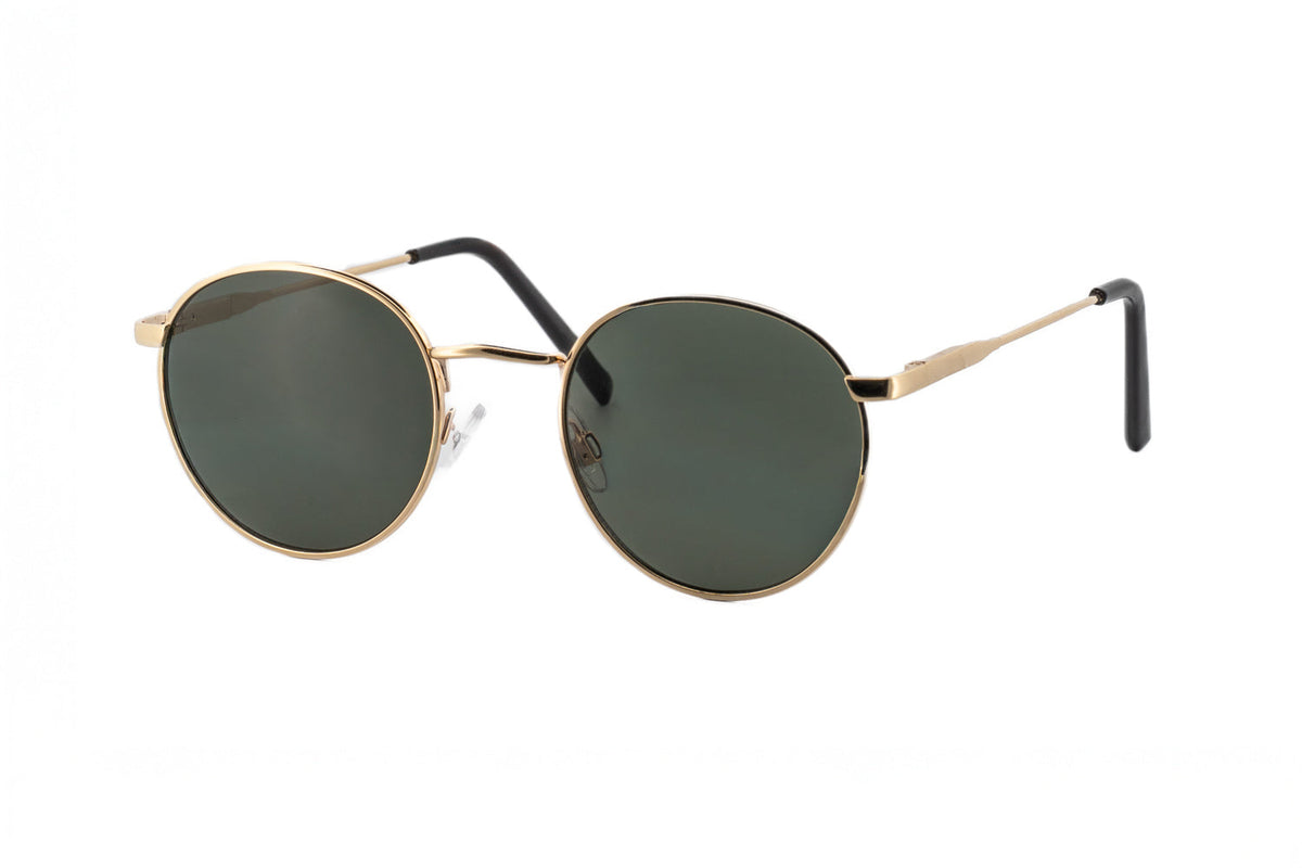 Boléro Sage — Round Metal Sunglasses