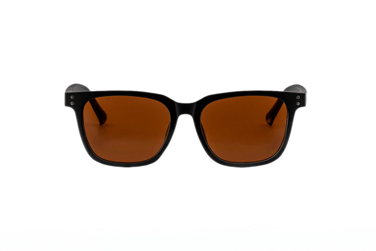Boléro Vale — Black Classic Square Sunglasses