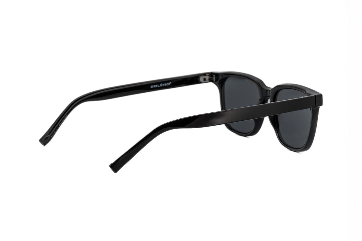 Boléro Vale — Black Classic Square Sunglasses
