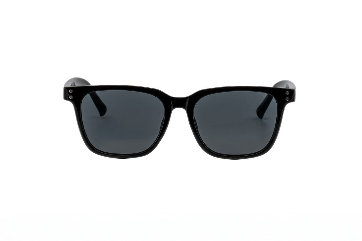 Boléro Vale — Black Classic Square Sunglasses