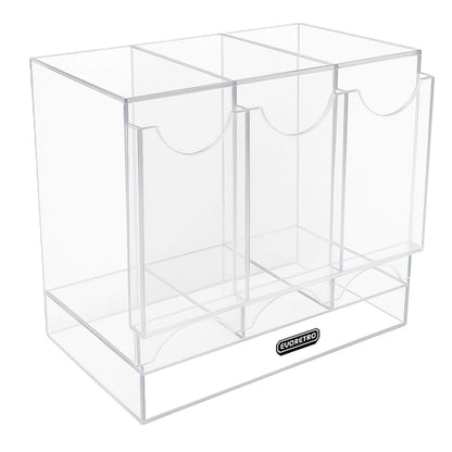 Présentoir en acrylique EVORETRO pour les packs distributeurs de boosters – Présentoir de comptoir avec étagère supérieure