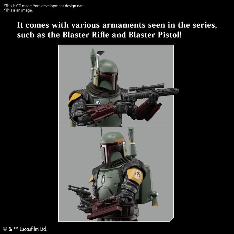 Maquette Le Mandalorien Boba Fett à l'échelle 1/12