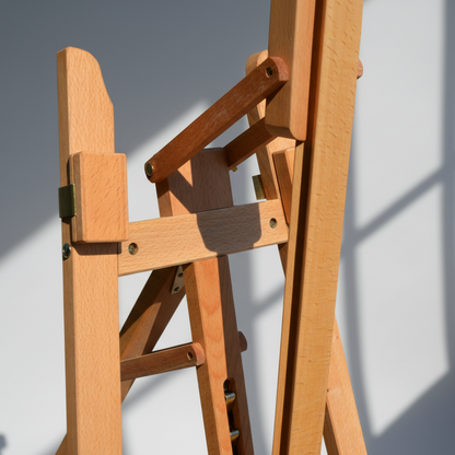 58"A-Frame Beechwood Easel - Extra Angle Adjustable