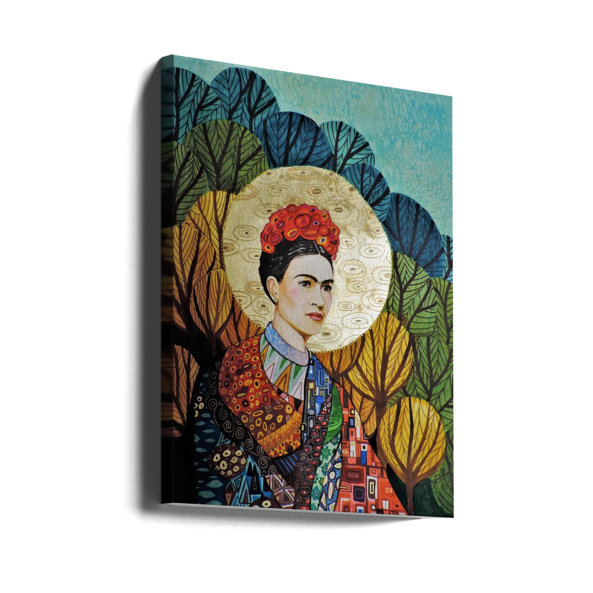 Art mural Frida aime Klimt