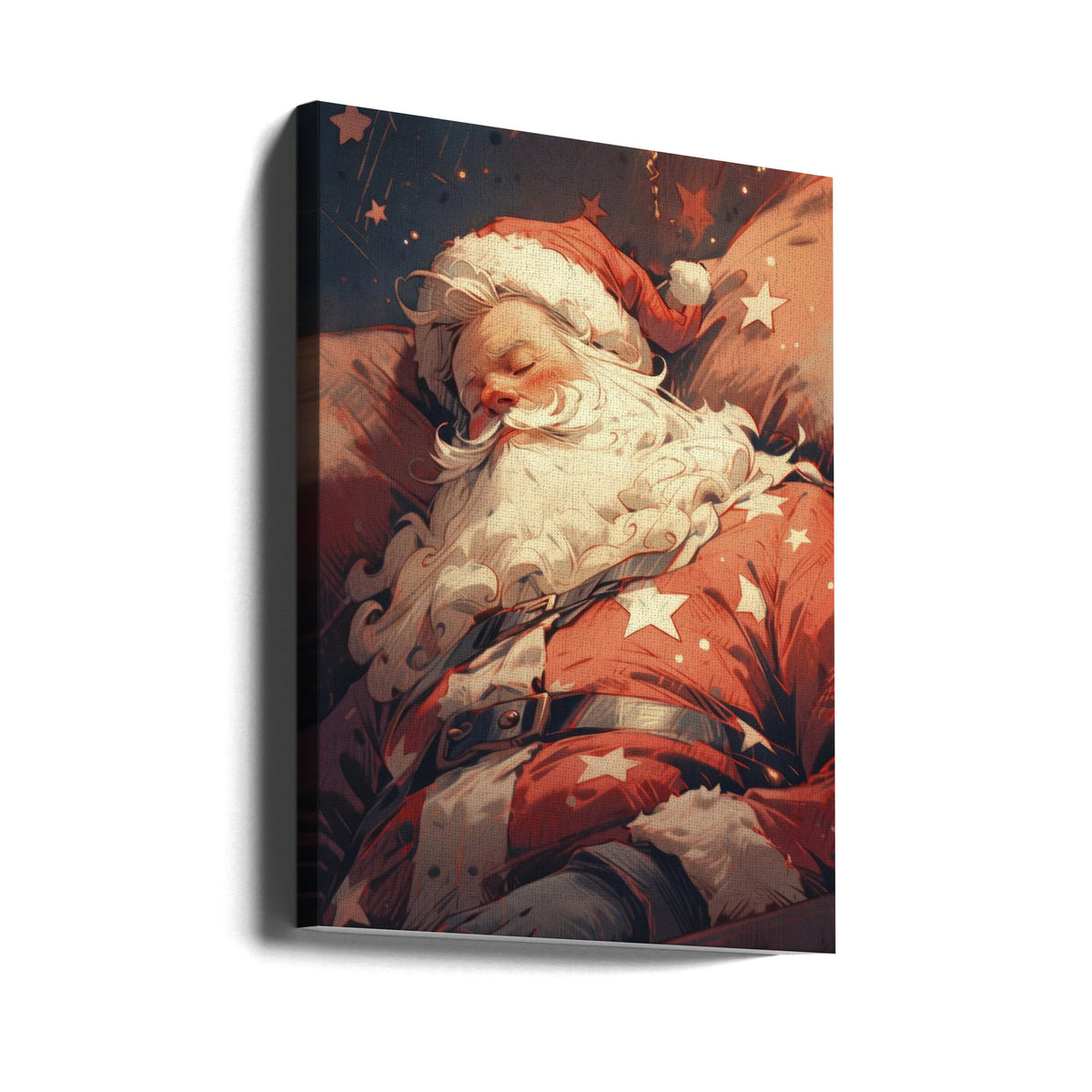 Décoration murale Le Père Noël endormi