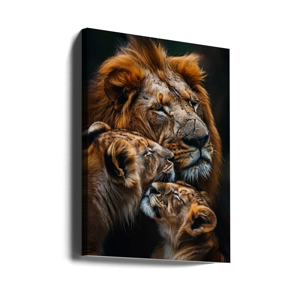 Affiche murale Famille de lions 2
