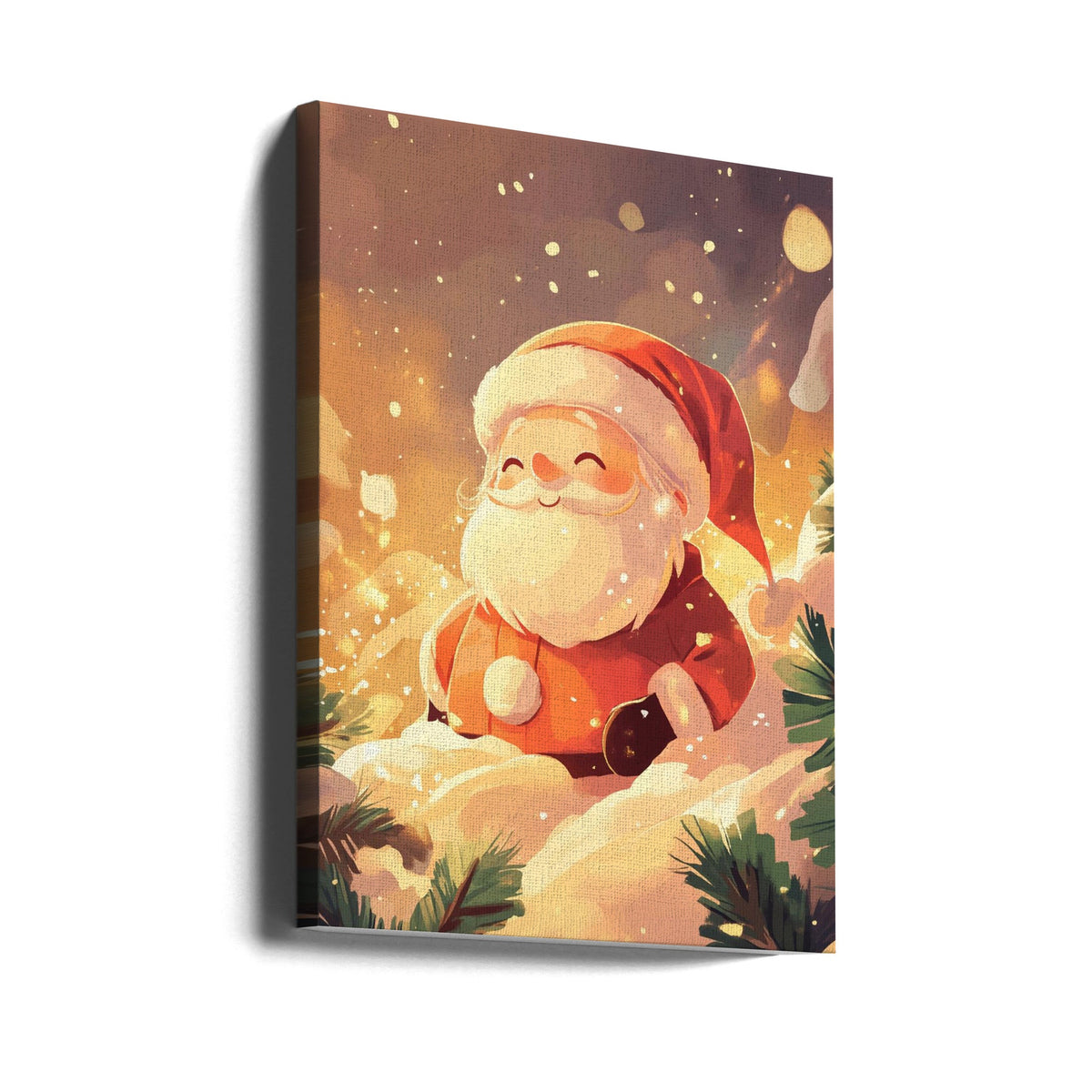 Impression sur toile Père Noël pour décoration murale