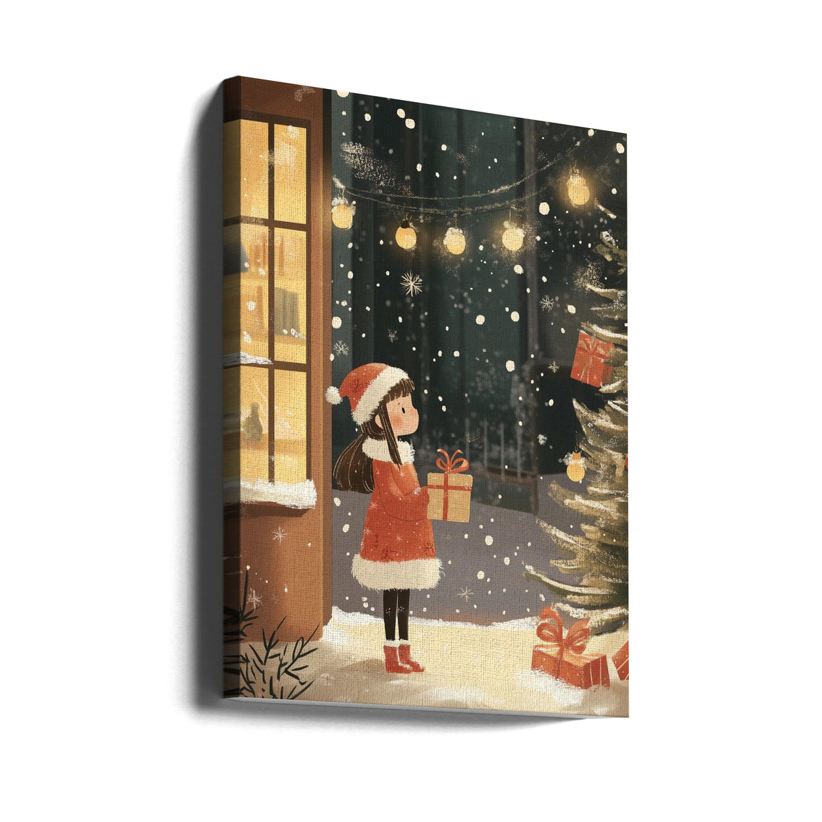 Décoration murale « Esprit de Noël » sur toile