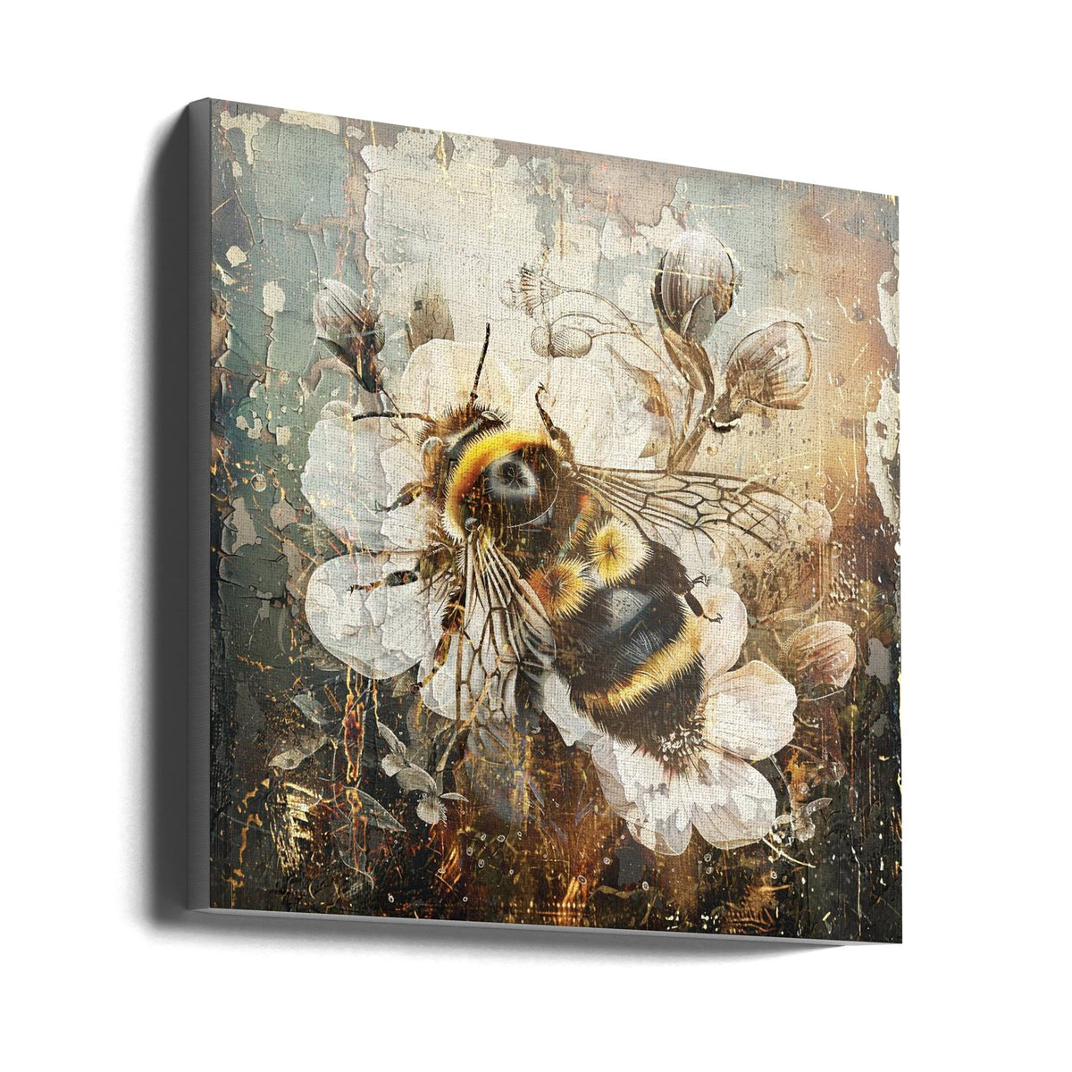 Art mural Animaux floraux Illustration d'art vintage 08