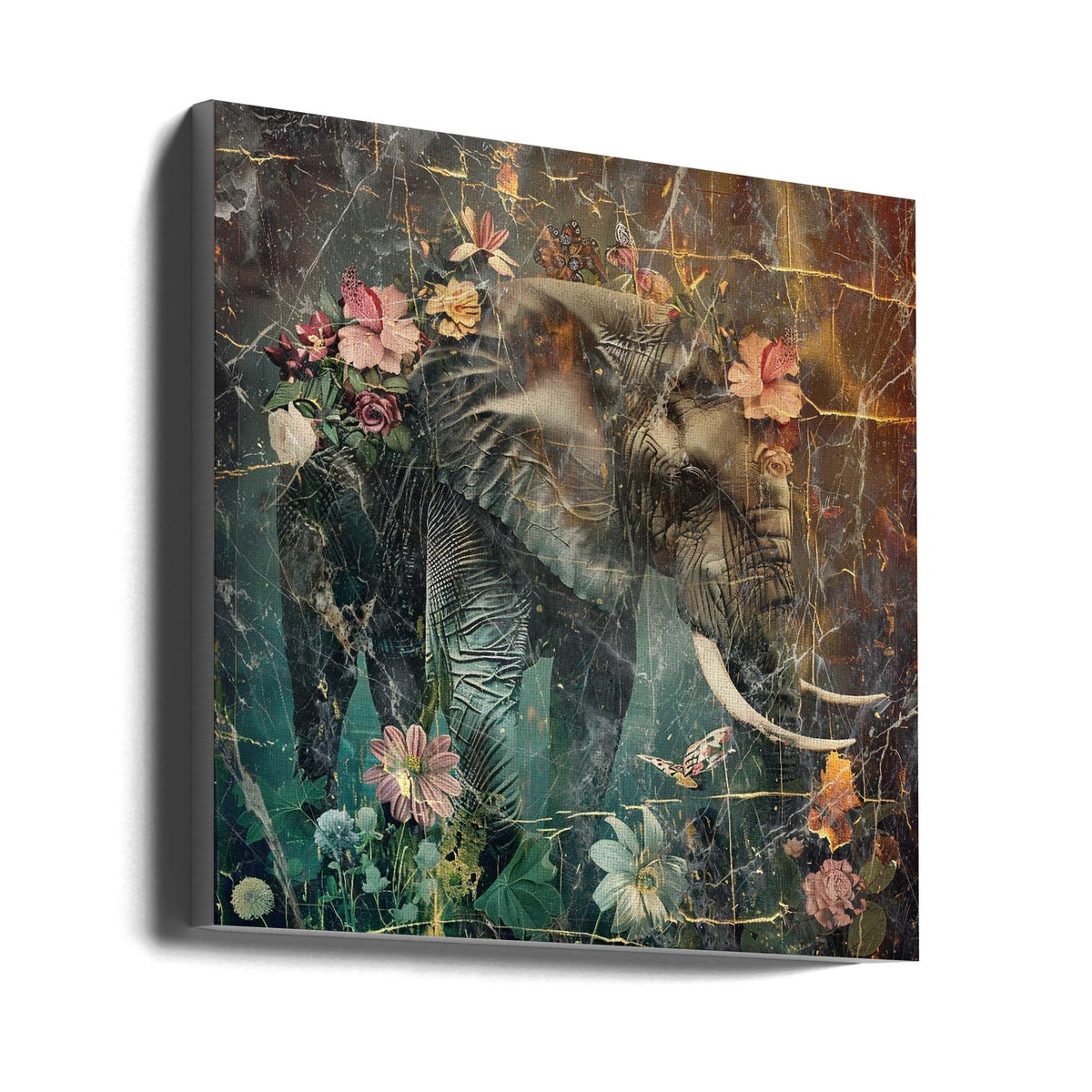 Décoration murale Animaux floraux Illustration d'art vintage 11