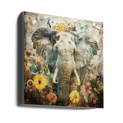 Décoration murale Animaux floraux Illustration d'art vintage 12