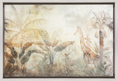 Art mural Feuilles de Jungle Illustration Art mural 06