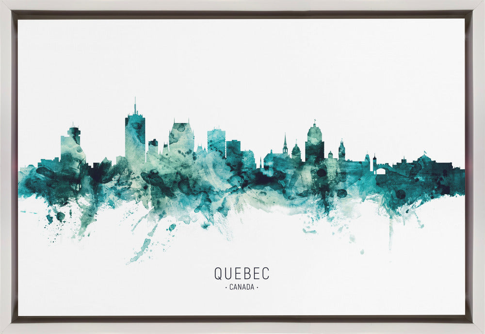 Art mural Silhouette de Québec Canada