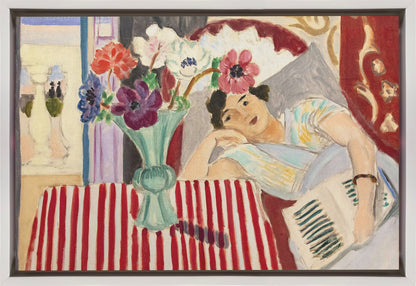 Décoration murale Femme et Anémones
