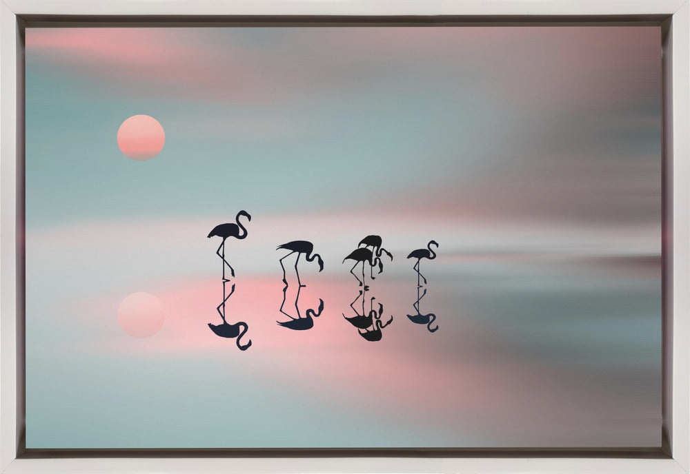 Flamants roses Wal Art Family.
