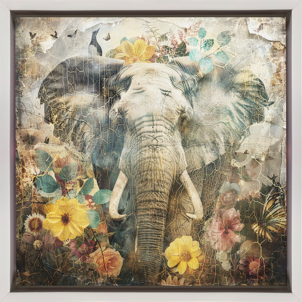 Décoration murale Animaux floraux Illustration d'art vintage 12