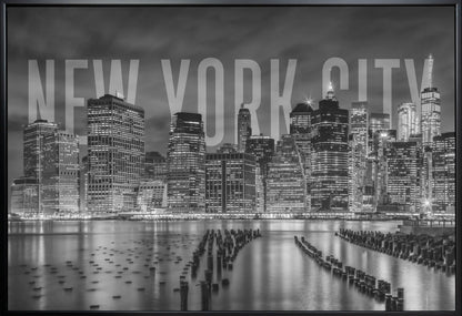 Décoration murale NEW YORK Skyline Monochrome