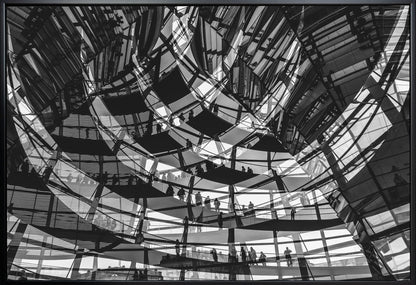 Visiteurs d'expositions d'art mural