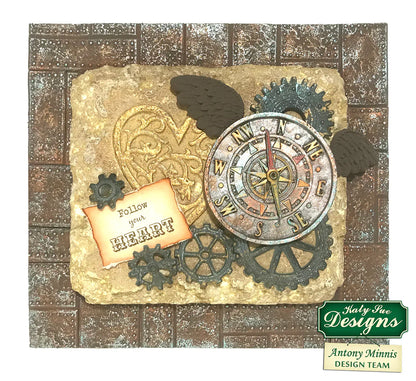 Distressed Cogs Silicone Mould