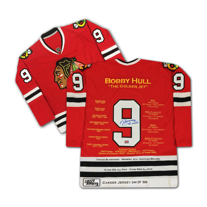 Bobby Hull Chicago Blackhawks Career Jersey /399