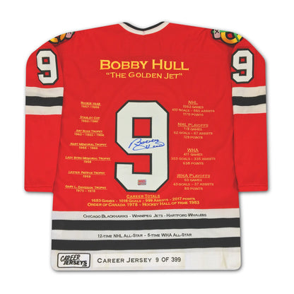Bobby Hull Chicago Blackhawks Career Jersey #9 of 399