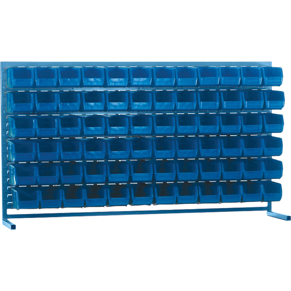 Étagère à lames avec bacs, 72 bacs, 183 cm (L) x 38 cm (P) x 102 cm (H)