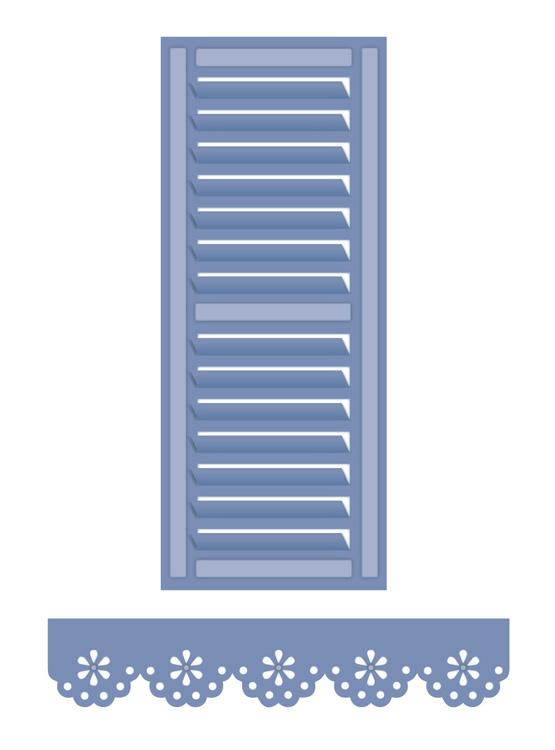 Matrices de découpe Volet et Cantonnière pour Collection Kinetic