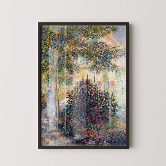 Monet's Garden at Argenteuil Print: Famous Impressionist Art