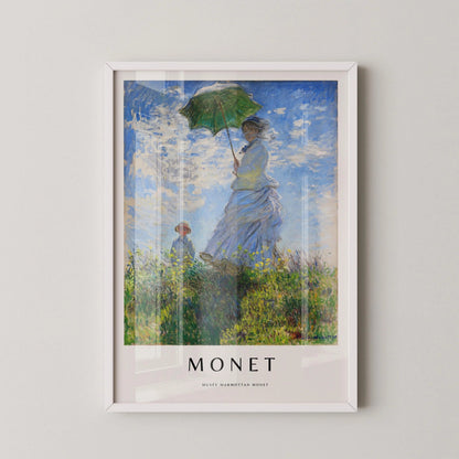 Monet - Madame Monet with Parasol: Giclee Fine Art Print