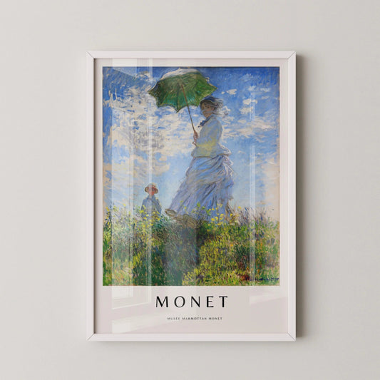 Monet - Madame Monet with Parasol: Giclee Fine Art Print