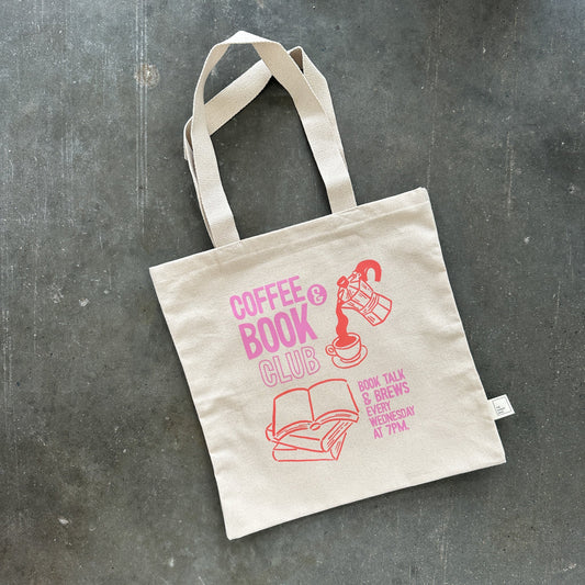 Sac fourre-tout "Café et club de lecture"