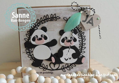 Marianne Design: Matrices de découpe Craftables - Laurier avec Cœur