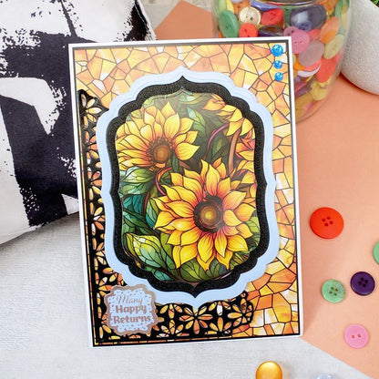 Duo Design Paper Pads - Stained Glass & Cracked Glass