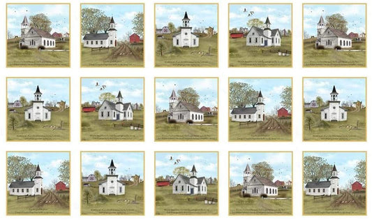 Amazing Grace Panel- Churches In Blocks