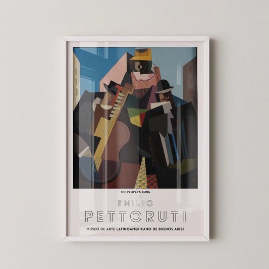 Emilio Pettoruti - The People's Song | Famous Cubist Art (available handframed or unframed)