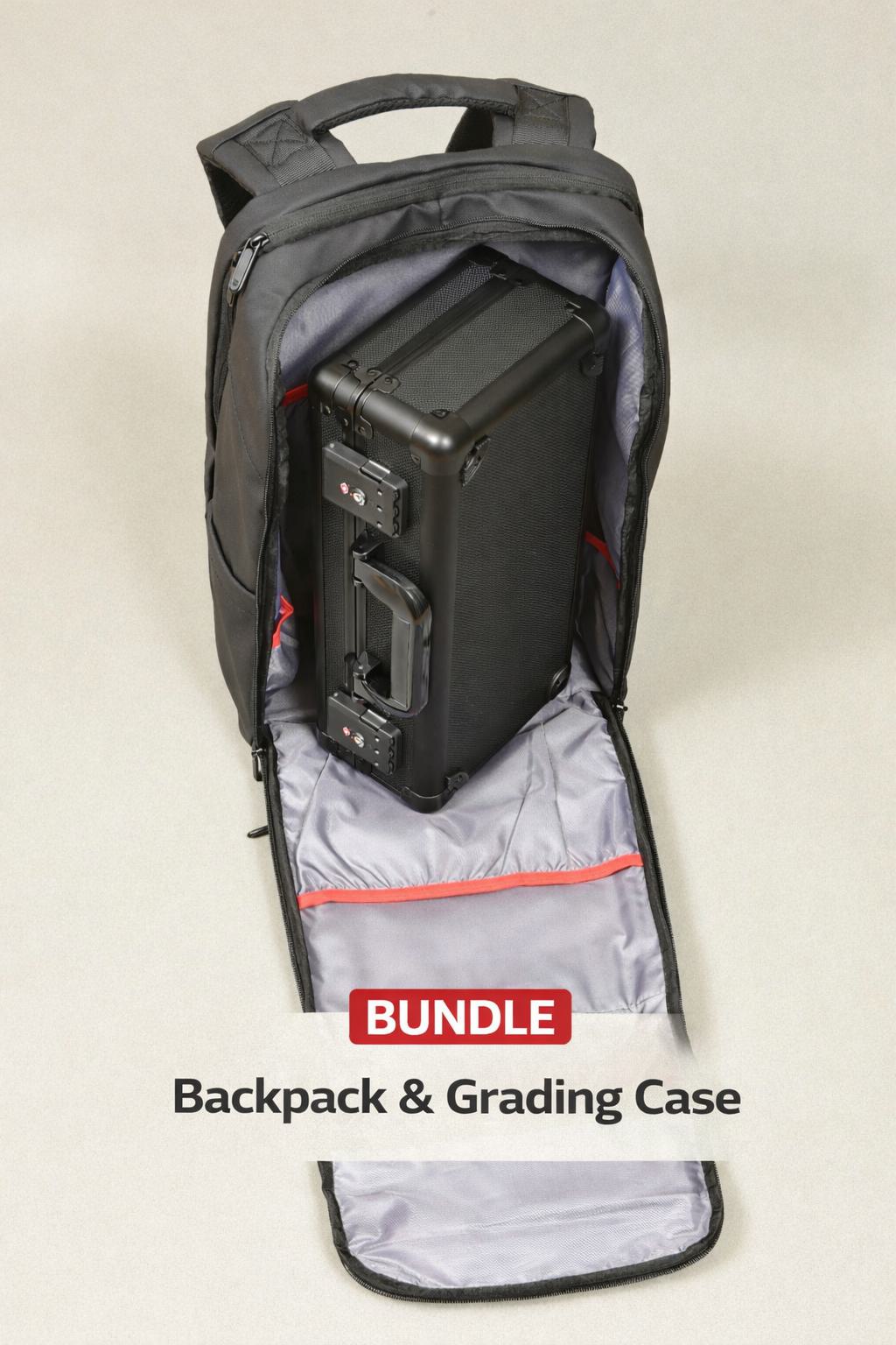 Ensemble sac à dos et étui de classement EVORETRO – Rangement de voyage sécurisé pour cartes classées et objets de collection