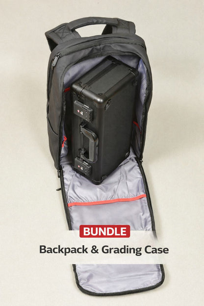 Ensemble sac à dos et étui de classement EVORETRO – Rangement de voyage sécurisé pour cartes classées et objets de collection
