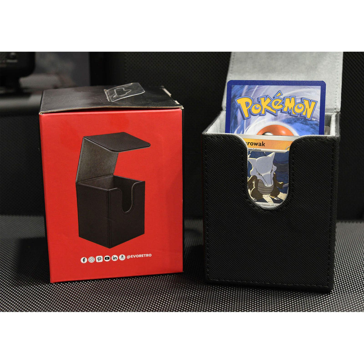 EVORETRO Magnetic Deck Box for 100 double-sleeved cards or 120 single-sleeved