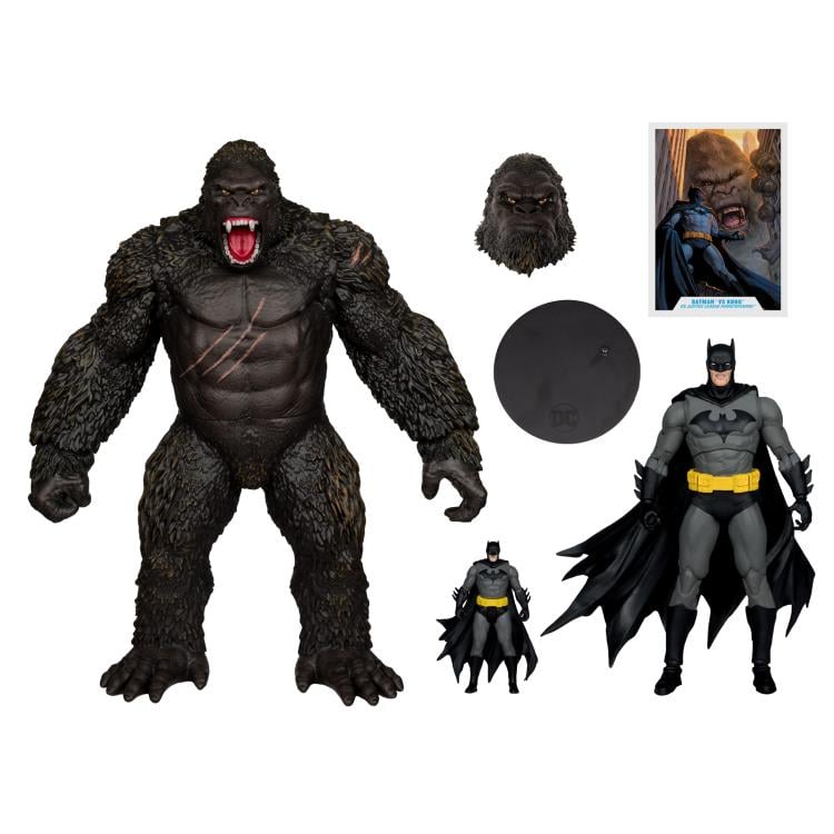 Justice League vs. Godzilla vs. Kong DC Multiverse Batman vs. Kong Figurine d'Action - Pack de Deux