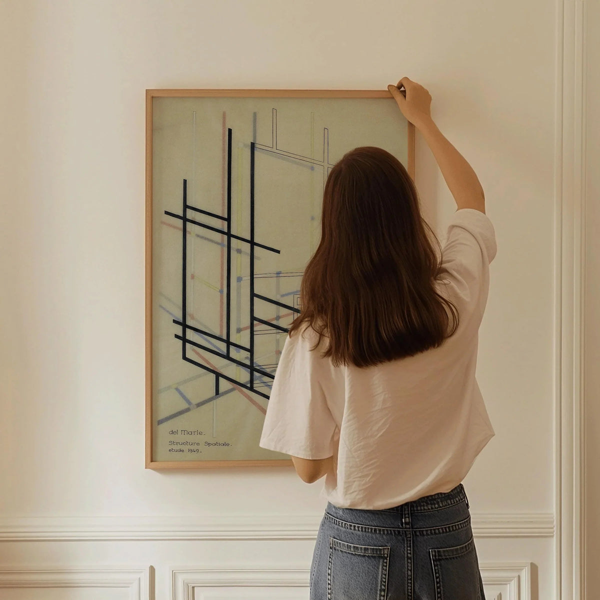 Bauhaus Structure Art Print: Felix del Marle Mid-Century Modern Giclee Print