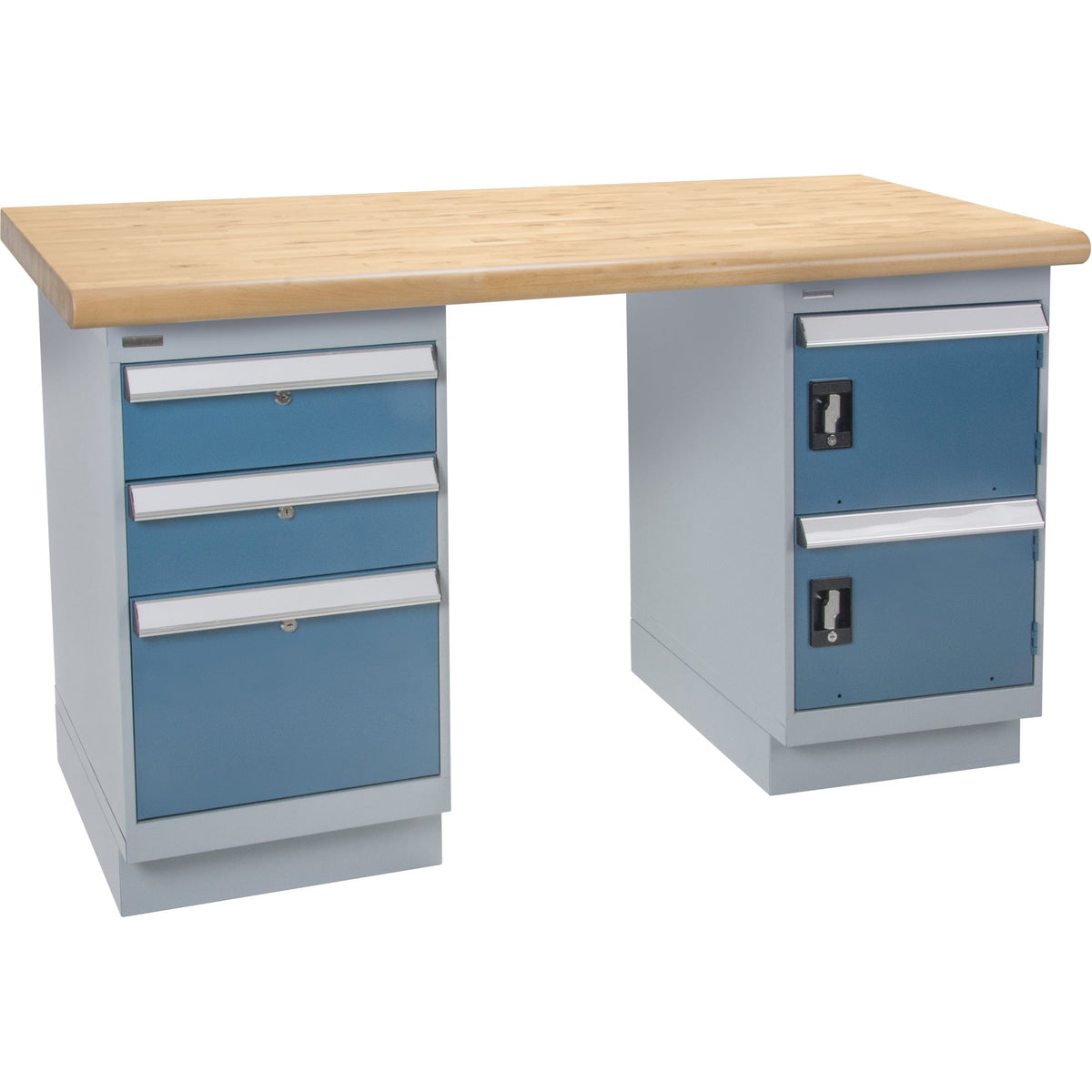 Établi, porte et tiroirs, capacité de 2 500 lb, 72" L x 36" P, 34" H